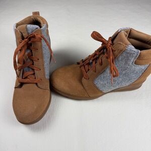 Sorel Evie Women's Waterproof Boots Suede Brown Size 8.5